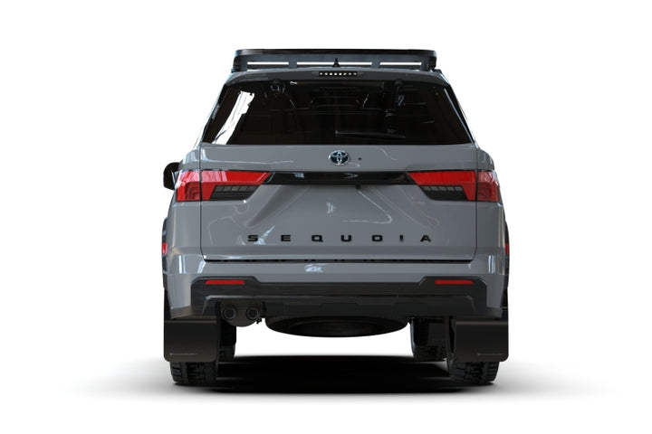 Rally Armor 23-25 Toyota Sequoia Black UR Mud Flap w/ Metallic Black Logo - Bull Strap