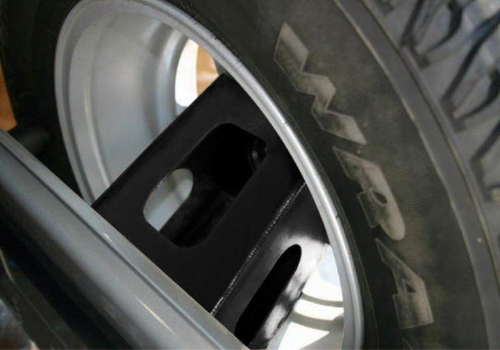 Rampage 1987-1995 Jeep Wrangler(YJ) Rear Tailgate Tire Extender - Black - Bull Strap