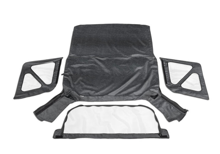 Rampage 1995-1998 Geo Tracker Soft Top OEM Replacement - Black Denim - Bull Strap