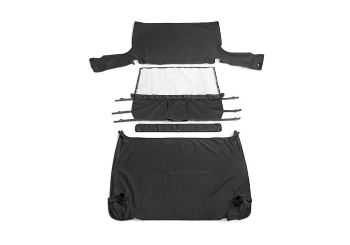 Rampage 1997-2002 Jeep Wrangler(TJ) Cab Soft Top And Tonneau Cover - Black Denim - Bull Strap