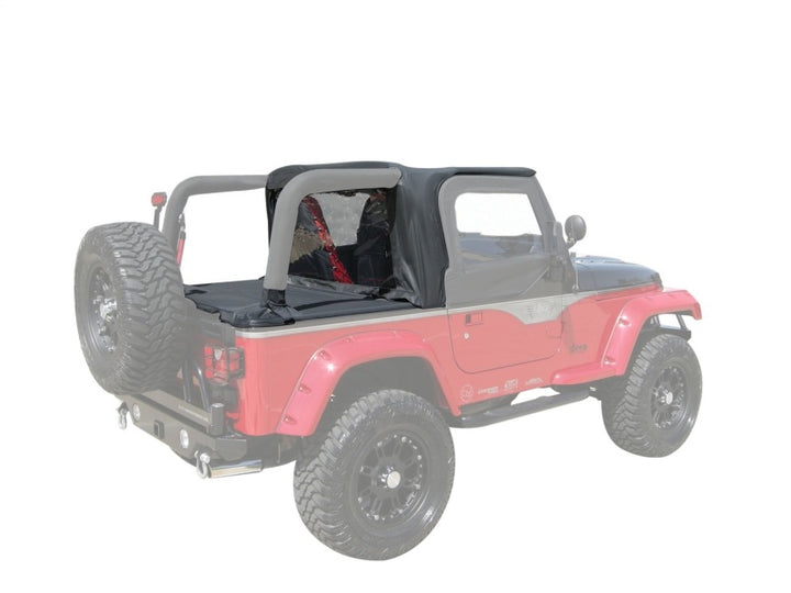 Rampage 1997-2002 Jeep Wrangler(TJ) Cab Soft Top And Tonneau Cover - Black Denim - Bull Strap