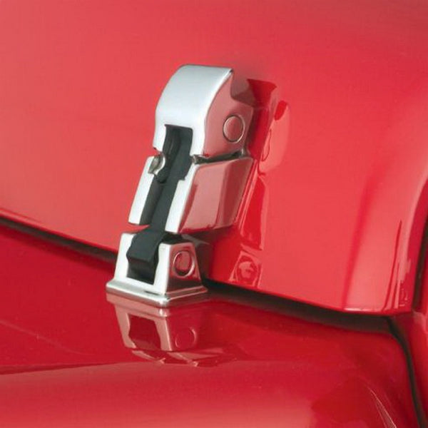 Rampage 1997-2006 Jeep Wrangler(TJ) Hood Catch - Stainless - Bull Strap