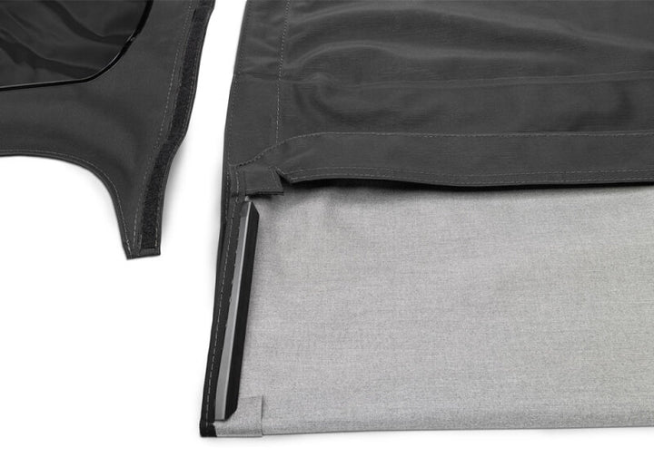 Rampage 1997-2006 Jeep Wrangler(TJ) OEM Replacement Top - Black Denim - Bull Strap