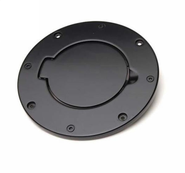Rampage 2007-2018 Jeep Wrangler(JK) Billet Style Gas Cover - Black - Bull Strap