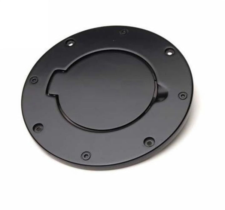 Rampage 2007-2018 Jeep Wrangler(JK) Billet Style Gas Cover - Black - Bull Strap