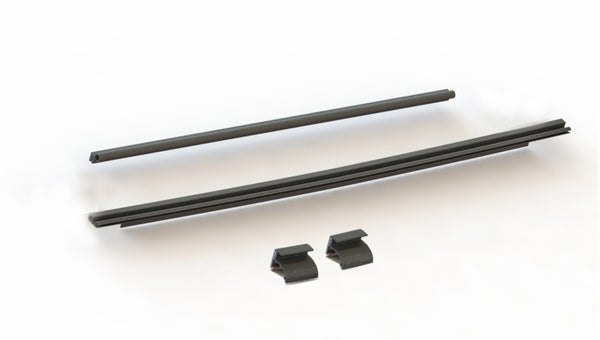 Rampage 2007-2018 Jeep Wrangler(JK) Tailgate Tonneau Bar Kit - Black - Bull Strap