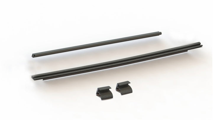 Rampage 2007-2018 Jeep Wrangler(JK) Tailgate Tonneau Bar Kit - Black - Bull Strap