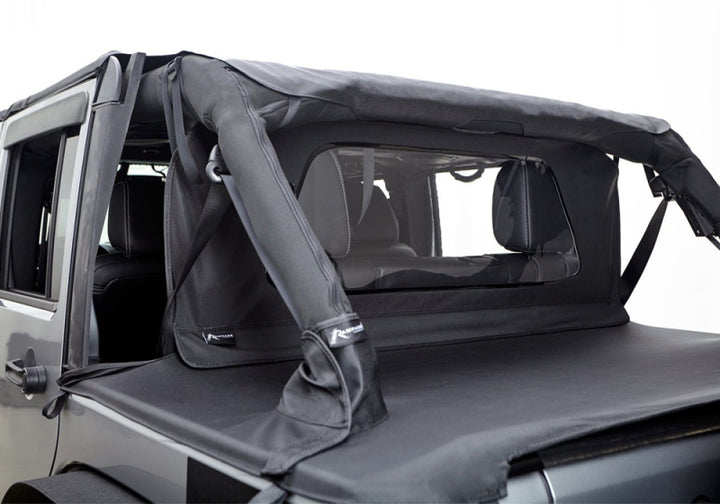 Rampage 2007-2018 Jeep Wrangler(JK) Windbreaker - Black Diamond - Bull Strap