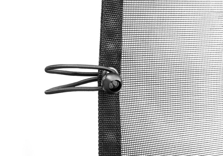 Rampage 2018-2019 Jeep Wrangler(JL) Unlimited Sport 4-Door Mesh Shade Top - Extended - Black - Bull Strap