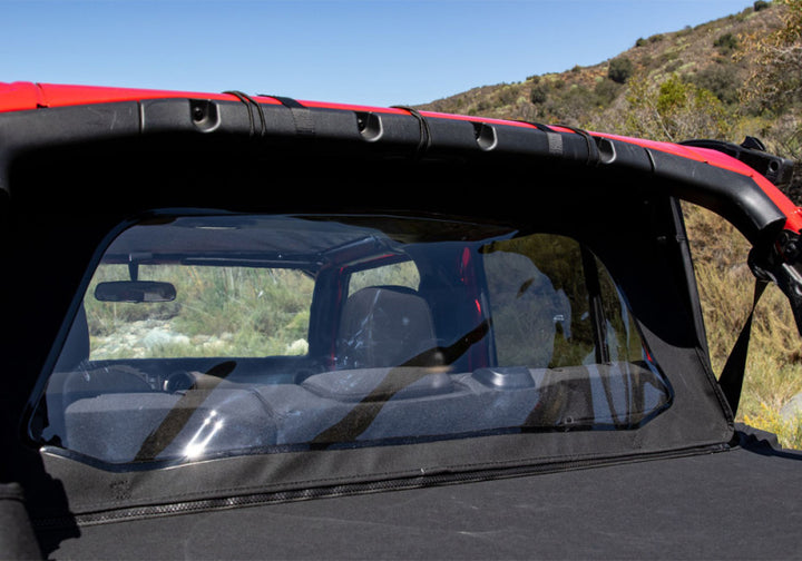 Rampage 2018-2019 Jeep Wrangler(JL) Unlimited Sport 4-Door Wind Breaker - Black - Bull Strap