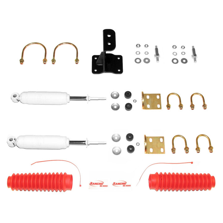 Rancho 05-18 Ford Pickup / F250 Series Super Duty Front Steering Stabilizer Kit - Bull Strap