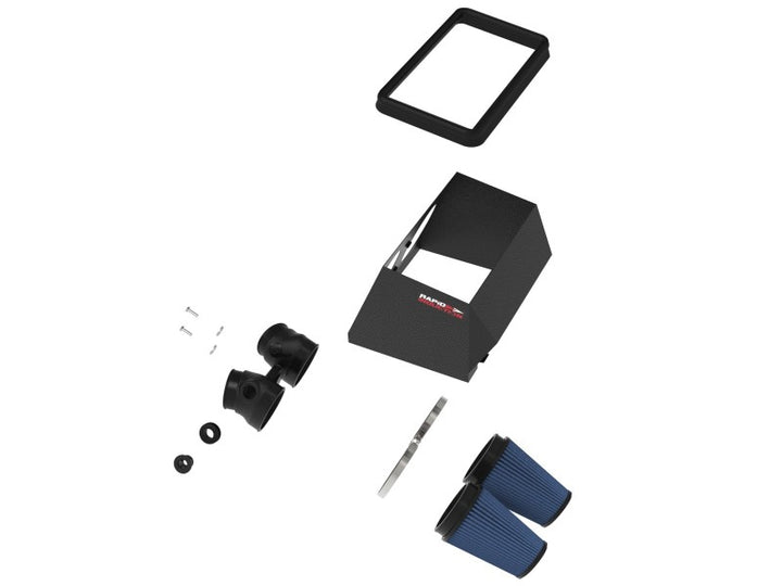 aFe Rapid Induction Cold Air Intake System w/Pro 5R Filter 19-20 Ford Edge V6 2.7L (tt) - Bull Strap