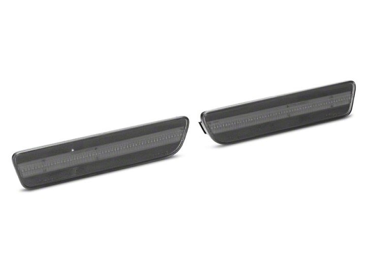 Raxiom 05-09 Ford Mustang Axial Series LED Side Markers (Smoked) - Bull Strap