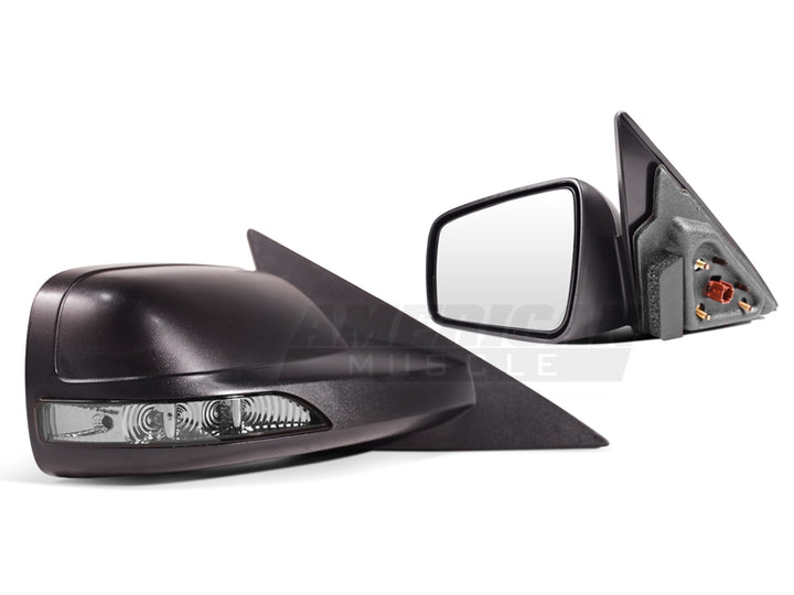 Raxiom 05-09 Ford Mustang Directional Sideview Mirrors - Bull Strap