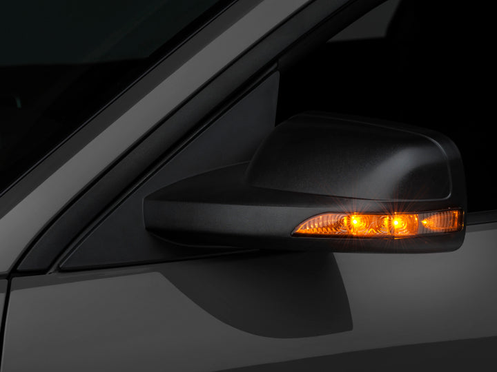 Raxiom 05-09 Ford Mustang Directional Sideview Mirrors - Bull Strap