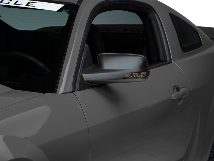Raxiom 05-09 Ford Mustang Directional Sideview Mirrors - Bull Strap