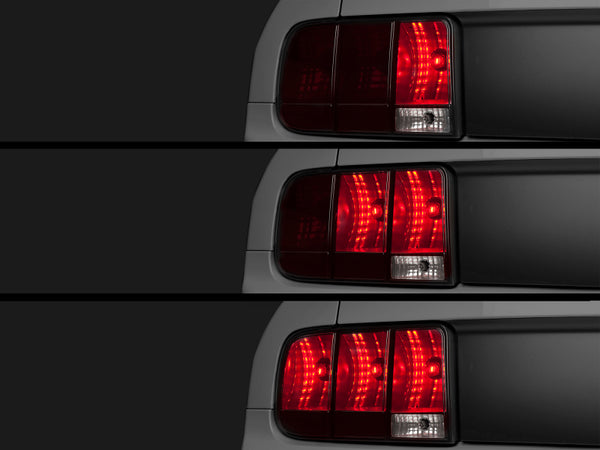 Raxiom 05-09 Ford Mustang Sequential Tail Light Kit (Plug-and-Play) - Bull Strap