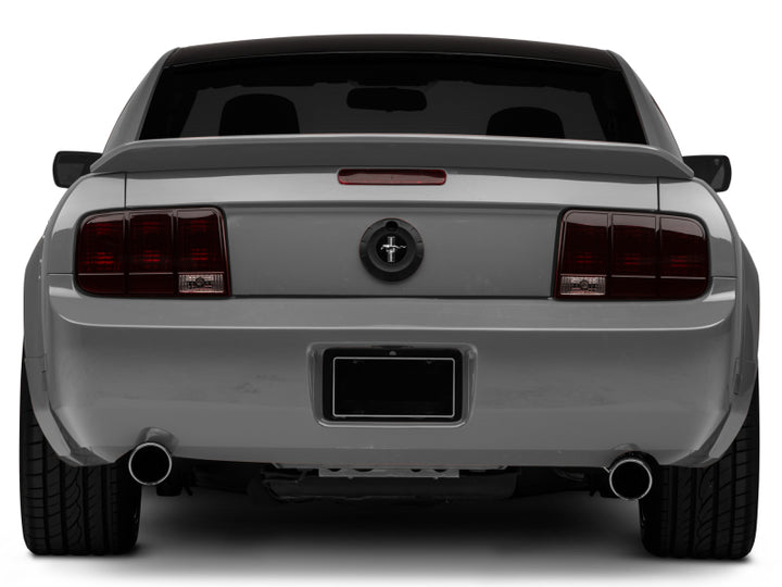 Raxiom 05-09 Ford Mustang Tail Lights- Black Housing (Smoked Lens) - Bull Strap