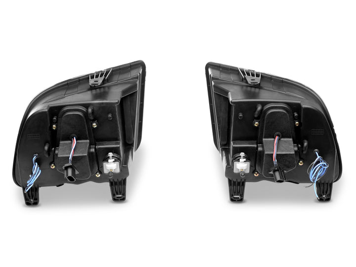 Raxiom 05-09 Ford Mustang w/ Halogen LED Halo Prjctr Headlights-Blk Hsng(Smoked Lens Exclude GT500) - Bull Strap