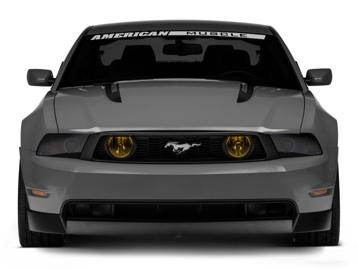 Raxiom 05-12 Ford Mustang GT Fog Lights Yellow - Bull Strap