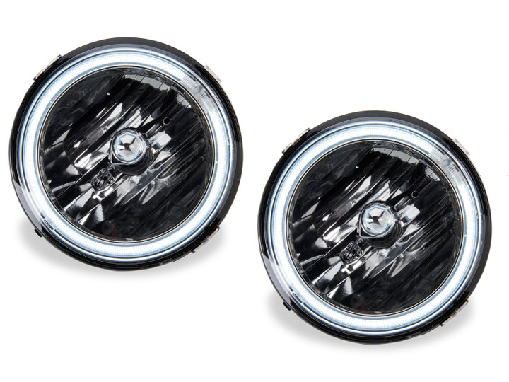 Raxiom 05-12 Ford Mustang GT LED Halo Fog Lights (Chrome) - Bull Strap