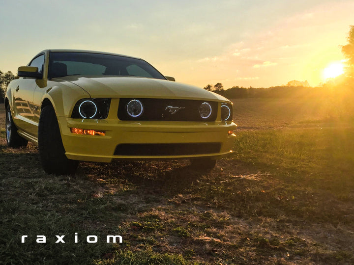 Raxiom 05-12 Ford Mustang GT LED Halo Fog Lights (Smoked) - Bull Strap