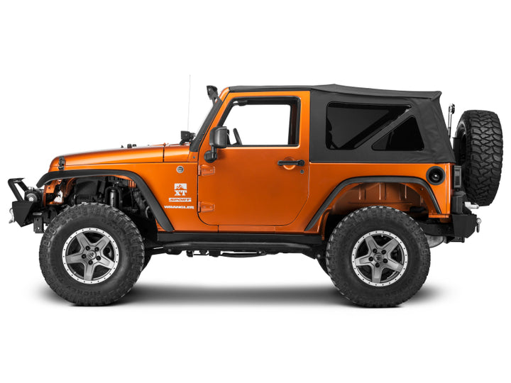 Raxiom 07-18 Jeep Wrangler JK 50-Inch LED Light Bar Windshield Mount w/ Auxiliary Bracket - Bull Strap