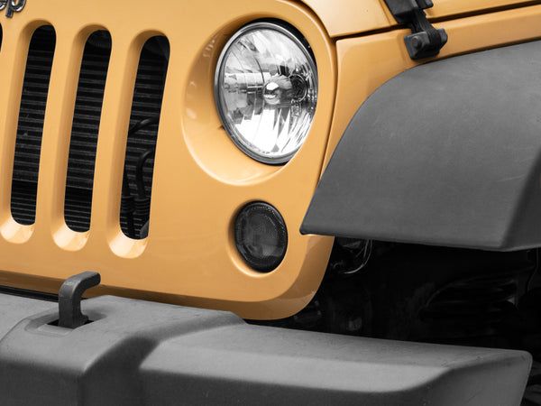 Raxiom 07-18 Jeep Wrangler JK Axial Series LED Turn Signals w/ Halo (Smoked) - Bull Strap