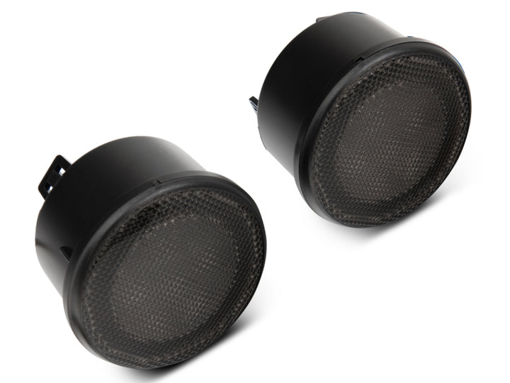 Raxiom 07-18 Jeep Wrangler JK Axial Series LED Turn Signals w/ Halo (Smoked) - Bull Strap