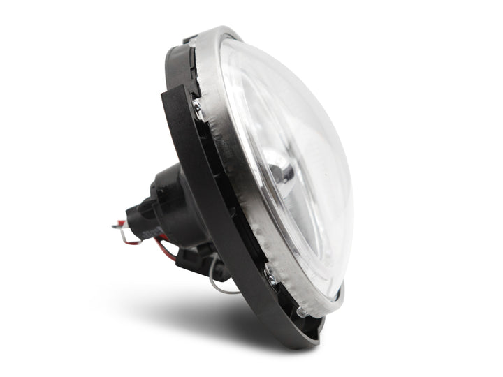 Raxiom 07-18 Jeep Wrangler JK LED Halo Headlights- Chrome Housing (Clear Lens) - Bull Strap