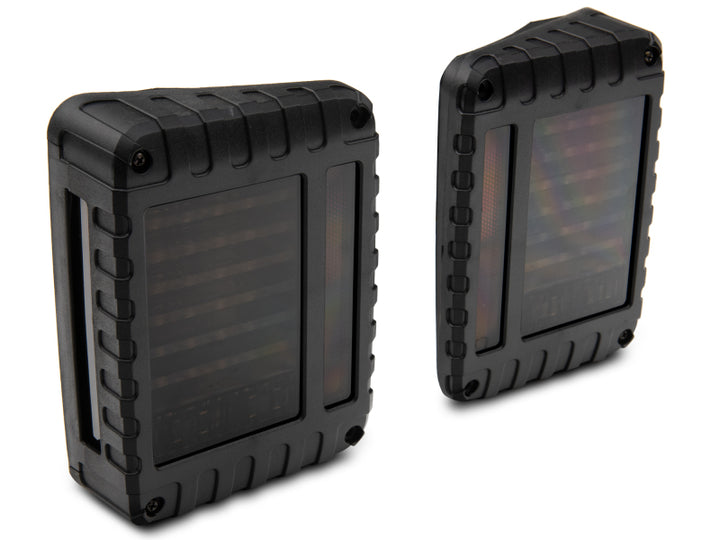 Raxiom 07-18 Jeep Wrangler JK LED Tail Lights- Black Housing (Smoked Lens) - Bull Strap
