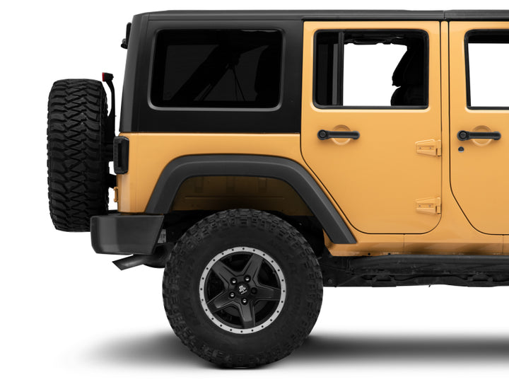 Raxiom 07-18 Jeep Wrangler JK LED Tail Lights- Black Housing (Smoked Lens) - Bull Strap