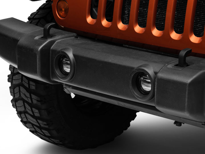 Raxiom 07-22 Jeep Wrangler JK/JL Axial Series LED Fog Lights - Bull Strap