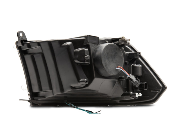 Raxiom 09-18 RAM 1500 LED Halo Projector Headlights- Black Housing (Clear Lens) - Bull Strap