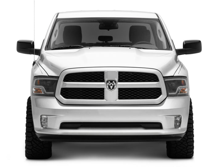 Raxiom 09-18 RAM 1500 LED Halo Projector Headlights- Black Housing (Clear Lens) - Bull Strap