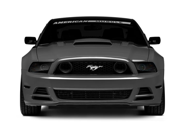 Raxiom 13-14 Ford Mustang GT CCFL Halo Fog Lights (Smoked) - Bull Strap