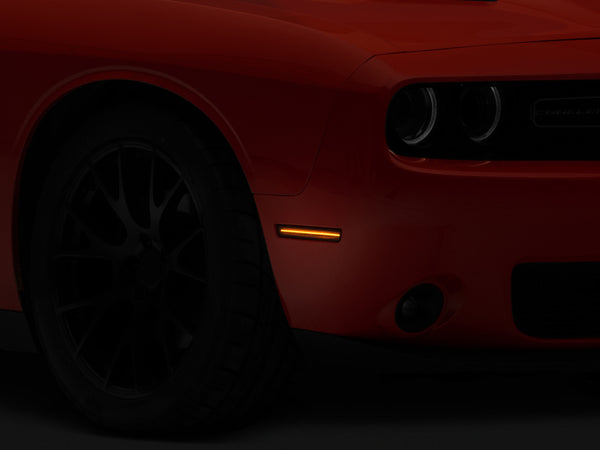 Raxiom 15-22 Challenger Excluding Widebody Axial Series LED Side Marker Lights (Smoked) - Bull Strap