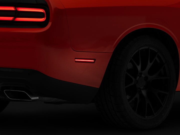 Raxiom 15-22 Challenger Excluding Widebody Axial Series LED Side Marker Lights (Smoked) - Bull Strap