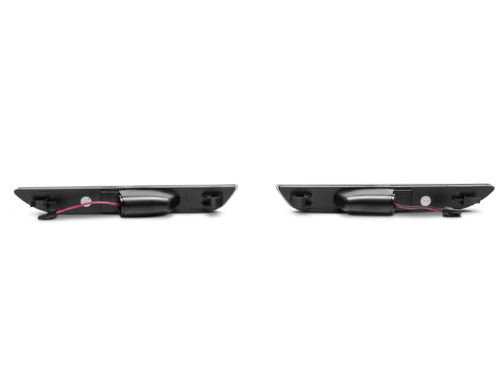 Raxiom 15-22 Ford Mustang Axial Series LED Side Marker Lights Rear (Smoked) - Bull Strap