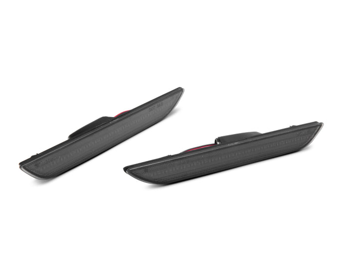 Raxiom 15-22 Ford Mustang Axial Series LED Side Marker Lights Rear (Smoked) - Bull Strap