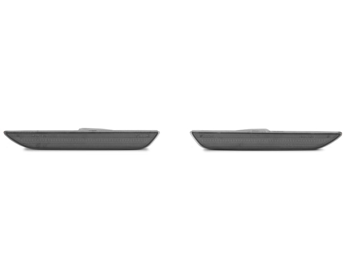 Raxiom 15-22 Ford Mustang Axial Series LED Side Marker Lights Rear (Smoked) - Bull Strap