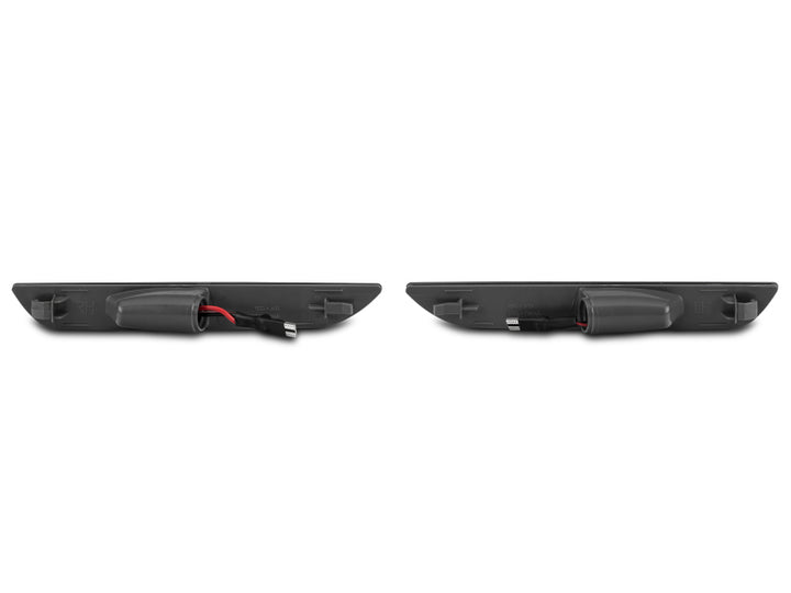 Raxiom 15-22 Ford Mustang Axial Series LED Side Marker Lights Rear (Smoked) - Bull Strap