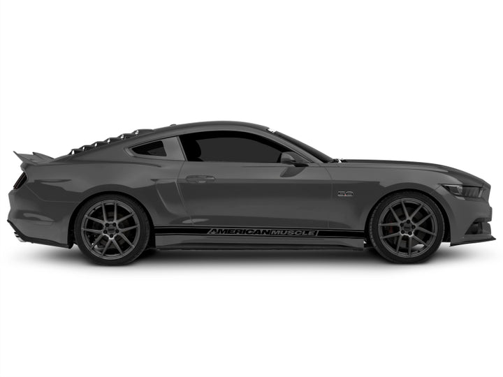 Raxiom 15-22 Ford Mustang Axial Series LED Side Marker Lights Rear (Smoked) - Bull Strap
