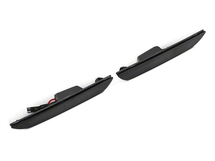 Raxiom 15-22 Ford Mustang Axial Series LED Side Marker Lights Rear (Smoked) - Bull Strap