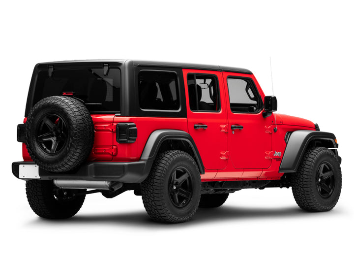 Raxiom 18-22 Jeep Wrangler JL LED Tail Lights- Black Housing (Smoked Lens) - Bull Strap