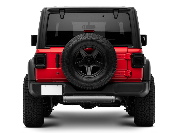 Raxiom 18-22 Jeep Wrangler JL LED Tail Lights- Black Housing (Smoked Lens) - Bull Strap
