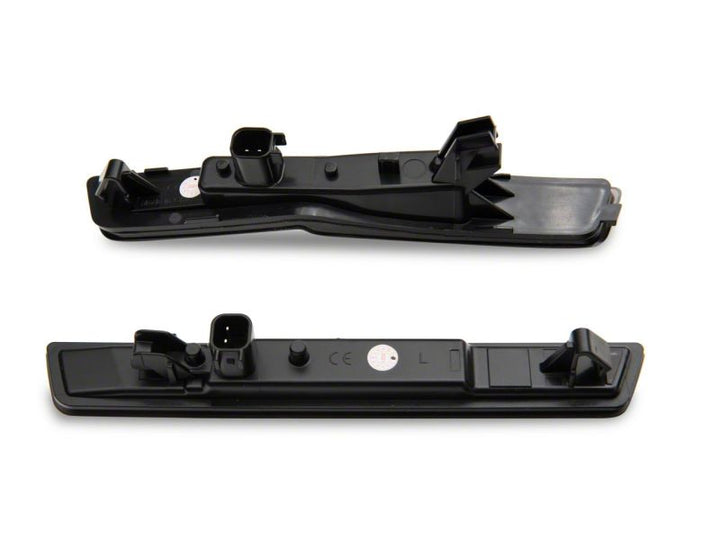 Raxiom 18-23 Dodge Challenger Widebody Axial Series LED Side Marker Lights Front and Rear- Smoked - Bull Strap