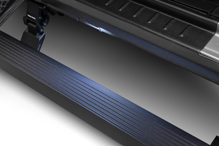 RealTruck 18-24 Jeep Wrangler 4dr VoltStep Electric Running Board Kit (Drilling Req.) - Tex. Blk - Bull Strap