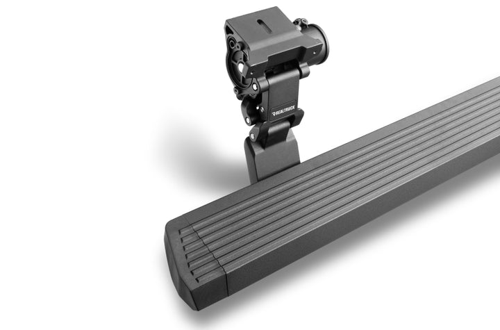 RealTruck 18-24 Jeep Wrangler 4dr VoltStep Electric Running Board Kit (Drilling Req.) - Tex. Blk - Bull Strap