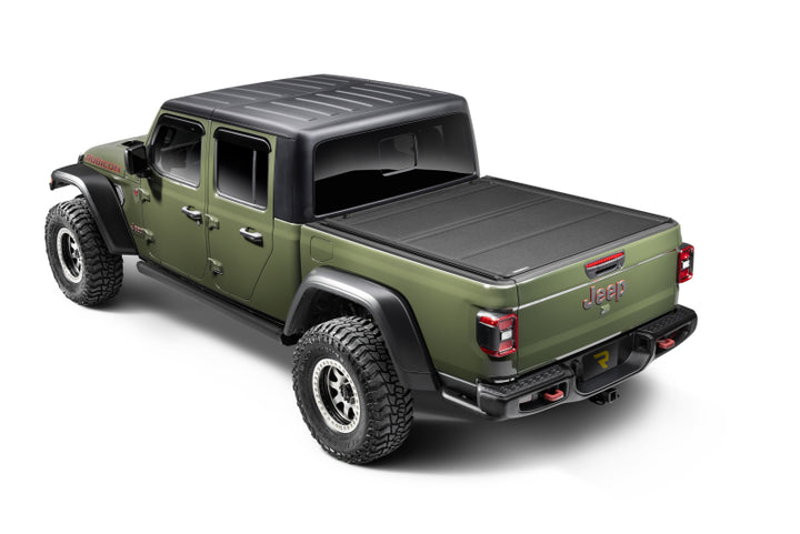 RealTruck 20-24 Jeep Gladiator CC 4dr VoltStep Electric Running Board Kit (Cut/Drill Req.) - Tex Blk - Bull Strap